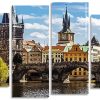 Aesthetic Charles Bridge Czech panels paint by numbers