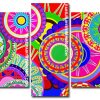 Aesthetic Colorful Mandala panels paint by numbers