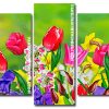 Aesthetic Flowers panels paint by numbers