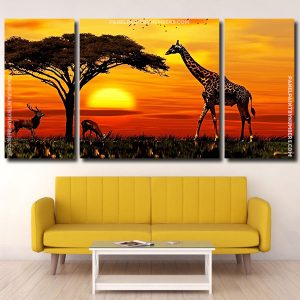 African Animals panels paint by numbers