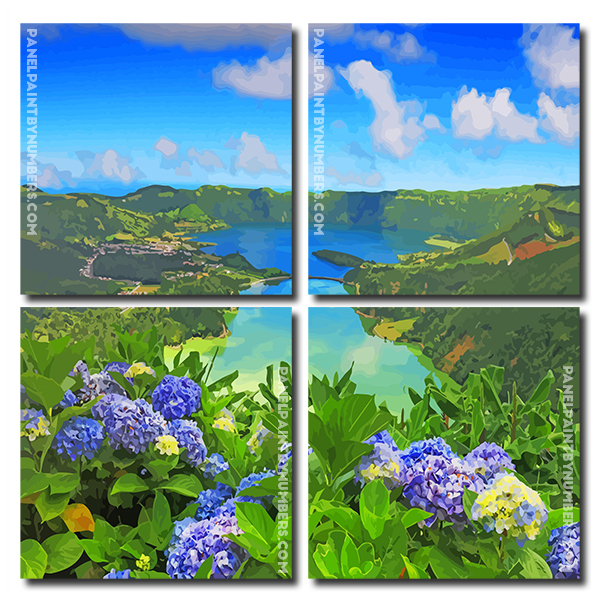 Azores Portugal panels paint by numbers