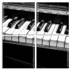 Black And White Piano panels paint by numbers