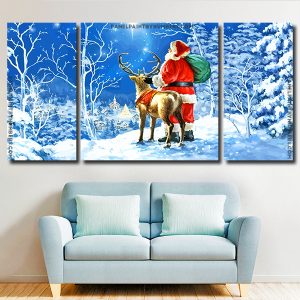 Christmas Santa panels paint by numbers