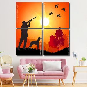 Hunter Silhouette panels paint by numbers