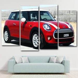 Mini Cooper panels paint by numbers