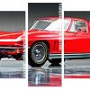 red classic Chevrolet Corvette Panels paint by numbers