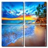 Tropical Island Beach Sunset panels paint by numbers