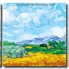 Wheat Field by Van Gogh panels paint by numbers