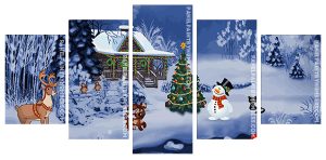 Christmas Evening Panel paint by numbers