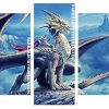 Awesome Dragon Panel paint by numbers