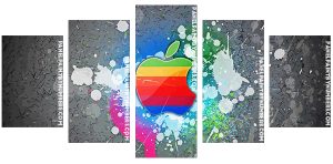 Apple Macbook Logo Panel paint by number