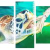 Green Sea Turtle Underwater Panel paint by numbers