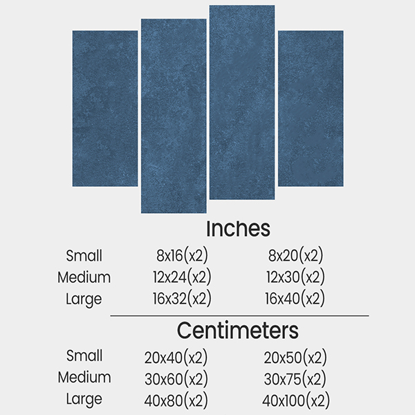 4 panel paint by numbers size