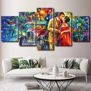 Abstract Romantic Couple panels paint by numbers