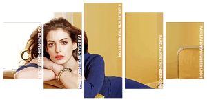 Actress Anne Hathway Panel paint by numbers