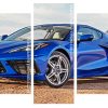 Aesthetic Chevrolet Corvette C8 panels paint by numbers