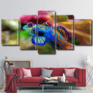 Aesthetic Colorful Fish panels paint by numbers