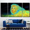 Aesthetic Lion panels paint by numbers