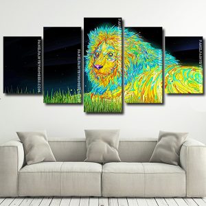 Aesthetic Lion panels paint by numbers