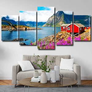 Aesthetic Lofoten Norway paint by numbers