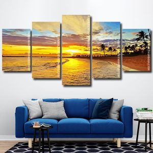 Aesthetic Poipu Beach Kauai panels paint by numbers