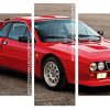 Aesthetic Red Lancia panels paint by numbers