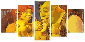 Aesthetic Shrek Movie Panels paint by numbers