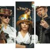 Aesthetic Steampunk People panels paint by numbers