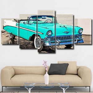 Aesthetic Vintage Car panels paint by numbers