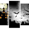 Aetshetic Haunted Castle panels paint by numbers