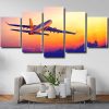 Airplane Over Sunset Panels paint by numbers