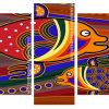 Artistic Fishes panels paint by numbers