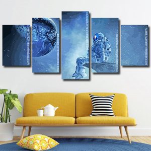 Astronaut In Space panels paint by numbers