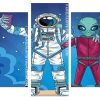 Astronaut and alien Panels paint by numbers