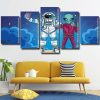 Astronaut and alien Panel paint by numbers