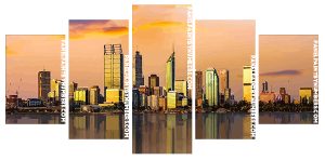 Australia Perth City Buildings Panel paint by numbers