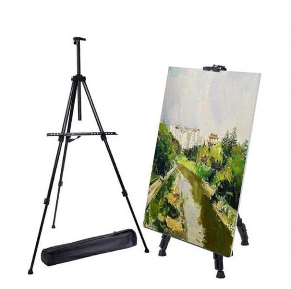 Black Aluminum Easel