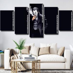 Black And White Joker panels paint by numbers