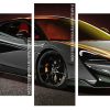 Black Mclaren Car panels paint by numbers