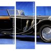 Black Vintage Car panels paint by numbers