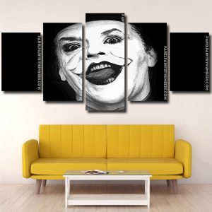 Black and White Joker Panel paint by numbers