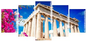 Blossoms Pantheon Greece Panel paint by numbers