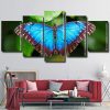 Blue Butterfly Insect panel paint by numbers