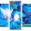 Blue Gladiola flower Panels paint by numbers