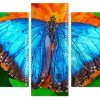 Blue Morpho Butterfly panels paint by numbers