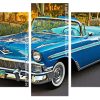 Blue Vintage Car panels paint by numbers