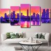 Brisbane skylines during sunset Panel paint by numbers