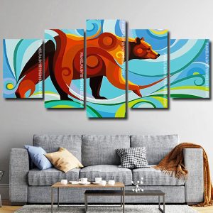 Brown Bear panels paint by numbers