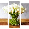 Calla Lily Glass Vase Panels paint by numbers