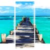 Cancun Beach Pier Panels paint by numbers